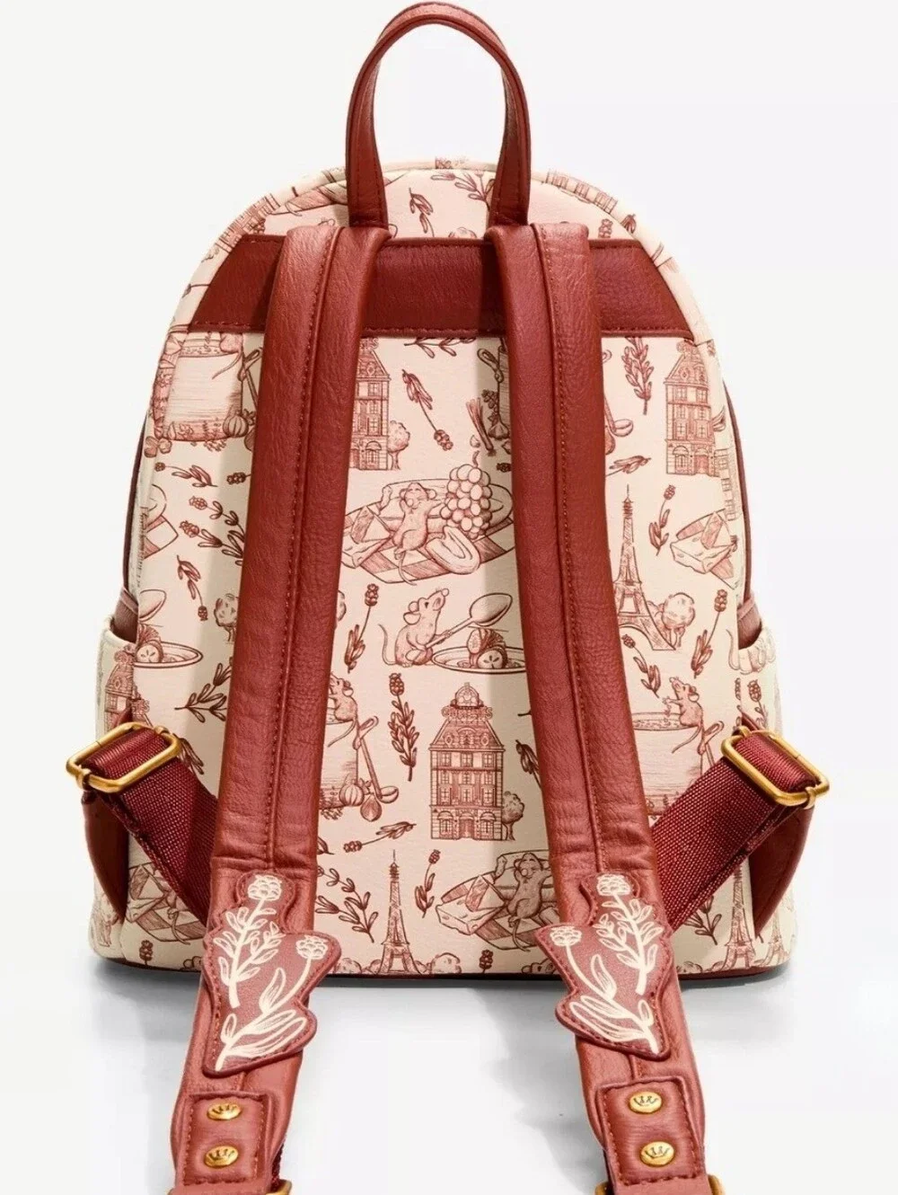 Loungefly Disney Pixar Ratatouille Scenic Allover Print Mini Backpack NWT